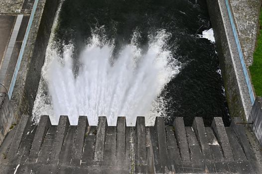 Hydroelectric power station - run-of-river hydroelectric power station. Kaplan turbine. Mohelno-Czech Republic.