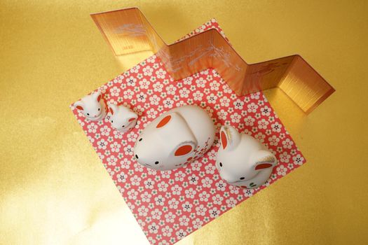 Money year calendar material (New Years card and New Year material). Shooting Location: Yokohama-city kanagawa prefecture