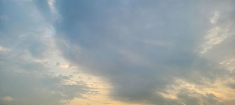 image of colorful sky with dark clouds in late afternoon in Brazil