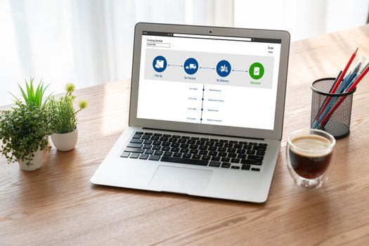 Delivery tracking system for e-commerce and modish online business to timely goods transportation and delivery