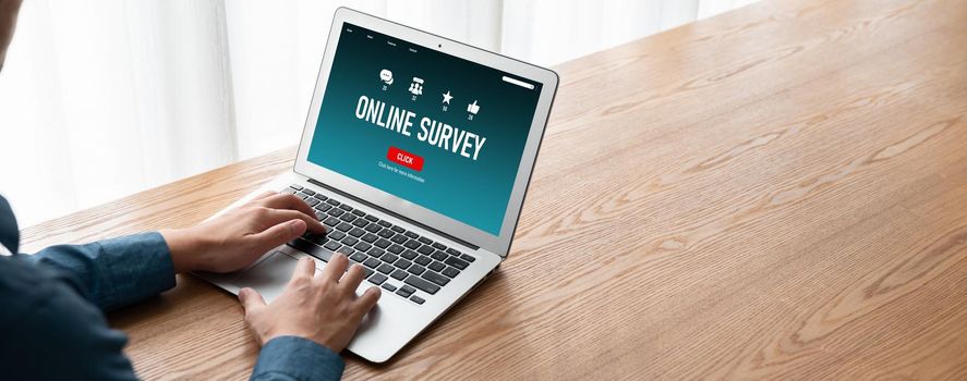 Online survey form for modish digital information collection on the internet network