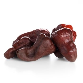 Chocolate Naga Viper pepper isolated on a white background