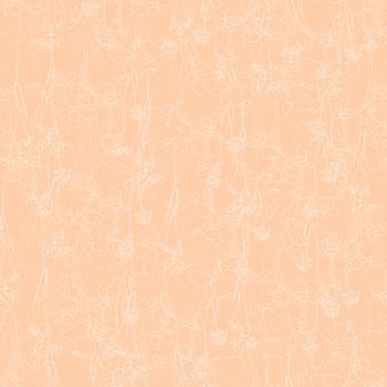 Trendy seamless pattern for print design. Spring botanical print. Trendy floral design. Vintage seamless floral pattern.