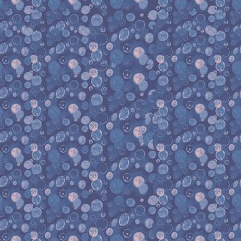 Seamless pattern with abstract shapes. Texture can be used for backgrounds, textile, gift wrapping. Hand drawn illustration.