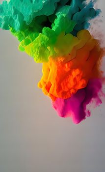 abstract powder paint background with splashes