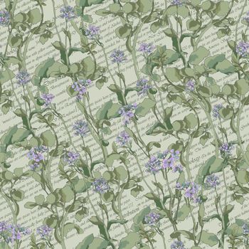 Spring botanical print. Decorative textile seamless pattern. Floral hand drawn background.Perfect for Home Decor, Wall Art Posters, or t-shirt Print, Mobile Case. Continuous Line Drawing of Flowers.