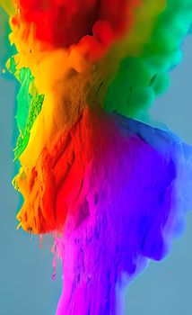 abstract powder paint background with splashes