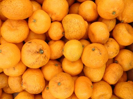 Tangerines at Farmers Market in San Francisco