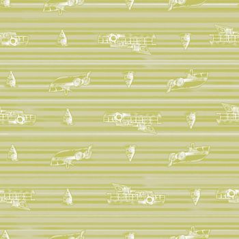 White stripe with hand drawn sailboats seamless pattern nautical mood ,Design for fashion , fabric, textile, wallpaper, cover, web , wrapping and all prints