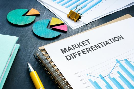 A Report about market differentiation with charts and graphs.