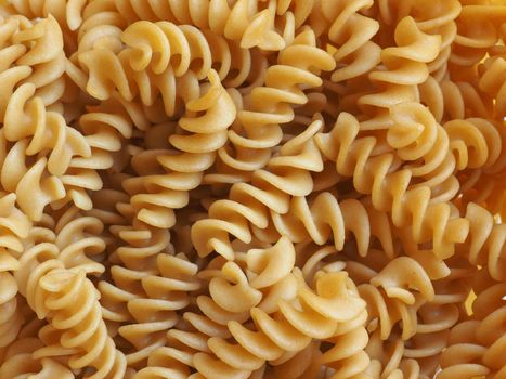 wholemeal fusilli corkscrew traditional Italian pasta food