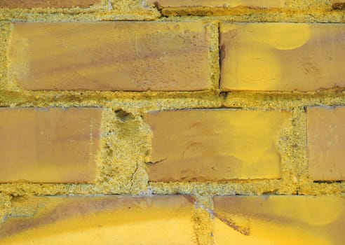 yellow brick wall useful as a background