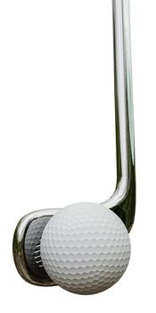 golf club isolated on white background 3d illustration 