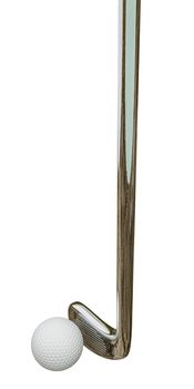 golf club isolated on white background 3d illustration
