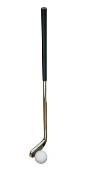 golf club isolated on white background 3d illustration