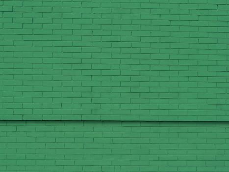 Green brick wall abstract texture background.