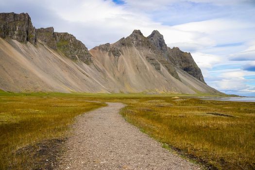 Spectacular view of Mount Vestrahorn in Iceland