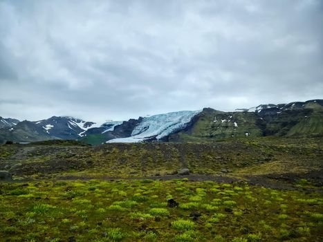 Close-up view of the blue ice on the jokulsarlon glacier in Iceland