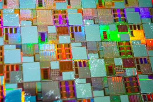 Silicon wafer for manufacturing semiconductor of integrated circuit.