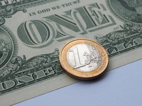 Dollar Euro parity one to one currency exchange rate
