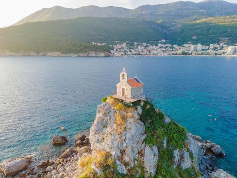 Sveta Nedelja is an islet on the Adriatic Sea, in Montenegrin municipality of Budva. It is located opposite the town of Petrovac na Moru in Montenegro. It has a small church on it.