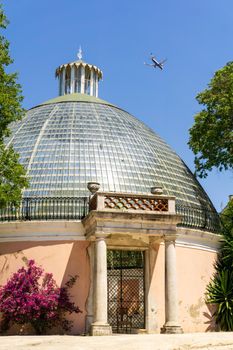 Old abandoned Greenhouse in Tapada das Necessidades park in Lisboa