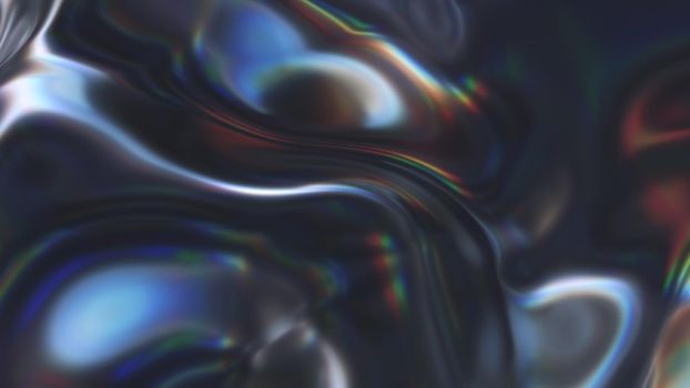 Liquid Metal Looped Abstract Digital Background