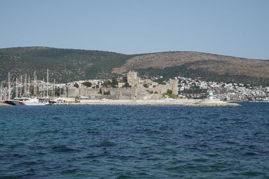 Bodrum Castle in Bodrum Town, Mugla, Turkey