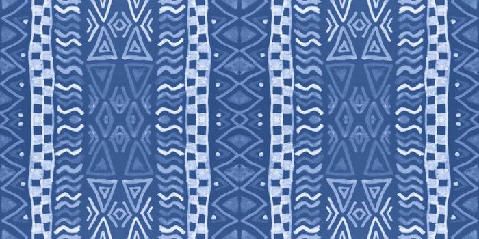 Traditional tribal ribbon. Art indian design for textile. Mexican native print. Geometric tribal ribbon. Seamless ethnic background. Hand drawn aztec pattern. Vintage african ornament.