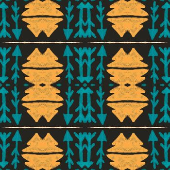 Navajo seamless background. Geometric african ornament. Grunge ethnic texture. Vintage aztec indian illustration. Mexican fabric design. Abstract native print. Navajo seamless pattern.