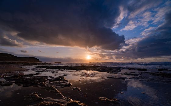 Relax in mediterranean sea sunset vacation beach