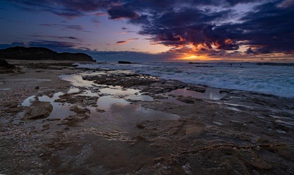 Relax in mediterranean sea sunset vacation beach