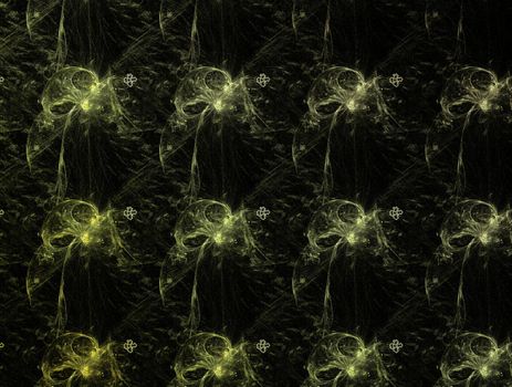 Imaginatory lush fractal texture image abstract background