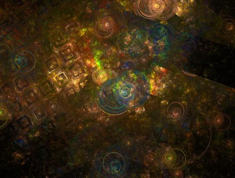 Imaginatory lush fractal texture image abstract background