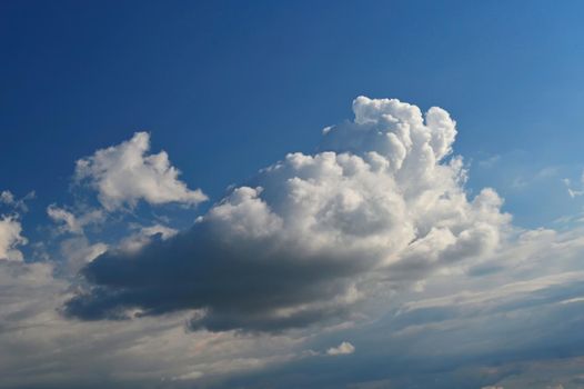 Beautiful rain cloud in blue sky