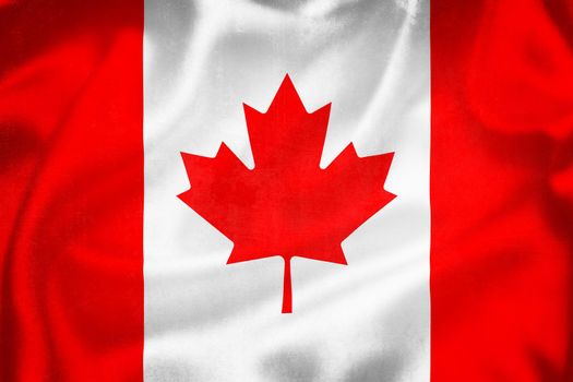 Grunge 3D illustration of Canada flag, concept of Canada 