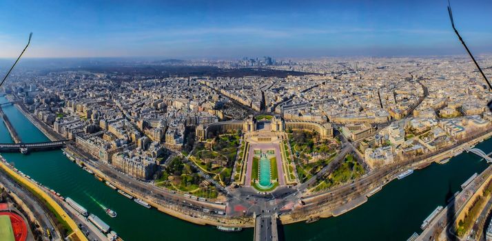 Paris townscape (from Eiffel Tower). Shooting Location: France, Paris