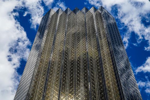 Trump Tower and Blue Sky (New York). Shooting Location: New York, Manhattan
