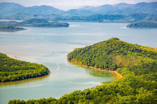 It is 259 metres above sea level and is prime viewpoint for experiencing panoramic scenery of sunsets across the Kraburi River flowing into the sparkling Andaman Sea.