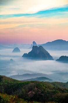 Rice terraces near Doi Tapang in Chumphon, Thailand