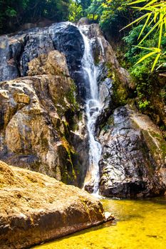 Punyaban waterfall in Ranong, Thailand. High quality photo