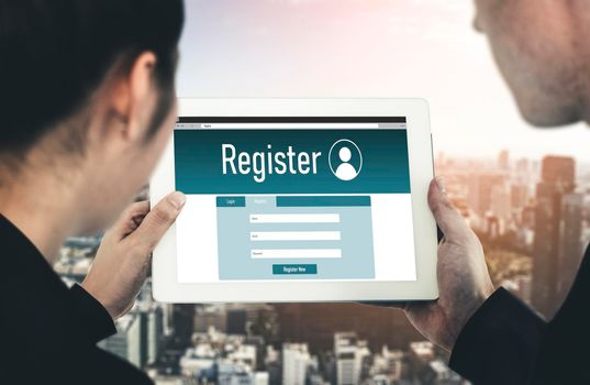 Online registration form for modish form filling on the internet website