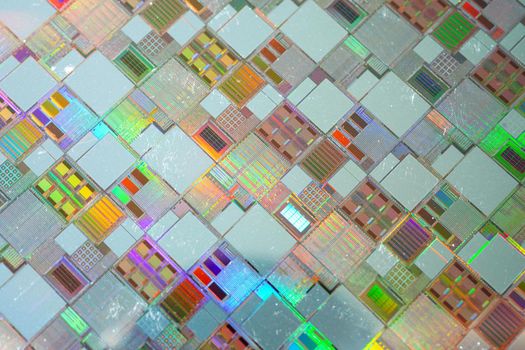 Silicon wafer for manufacturing semiconductor of integrated circuit.