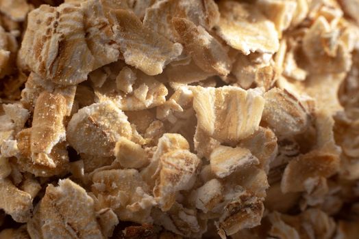 oatmeal flakes oatmeal close-up. Macro, Extreme closeup.