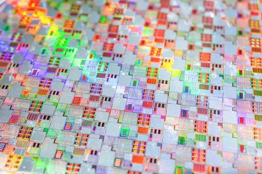 Silicon wafer for manufacturing semiconductor of integrated circuit.