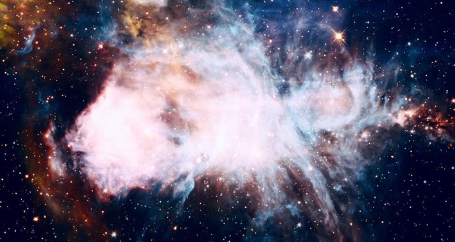 Deep space. Stars and far galaxies. Wallpaper background. Sci-fi space wallpaper. Elements of this image furnished by NASA