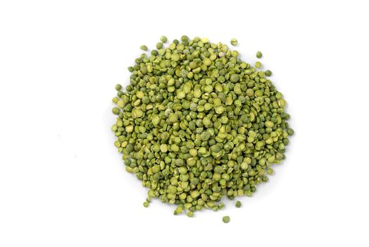 Ground chopped green peas. Green Peas. Green background. Peas background. Top view.