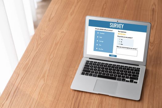 Online survey form for modish digital information collection on the internet network