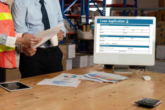 Online loan application form for modish digital information collection on the internet network