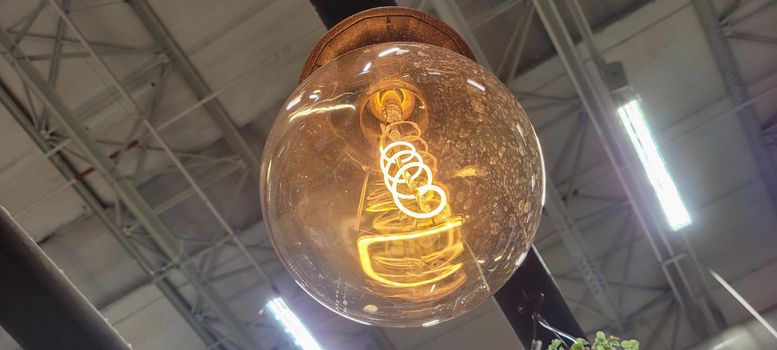 decorative glass bulb filament lighting beautiful in circle